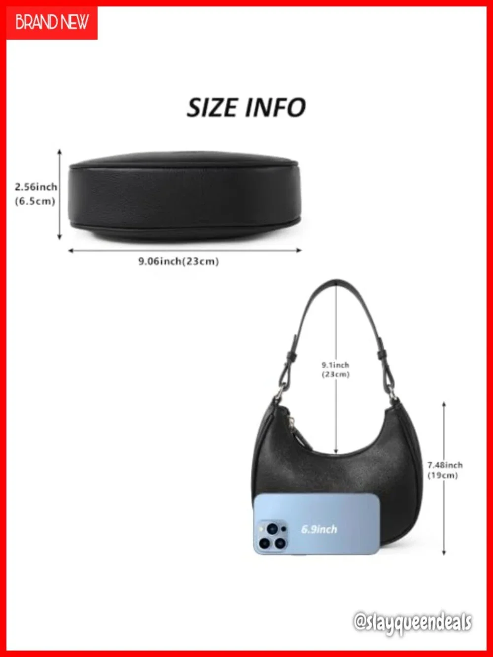 PU Leather Small Mini Hobo Shoulder Bag for Women
